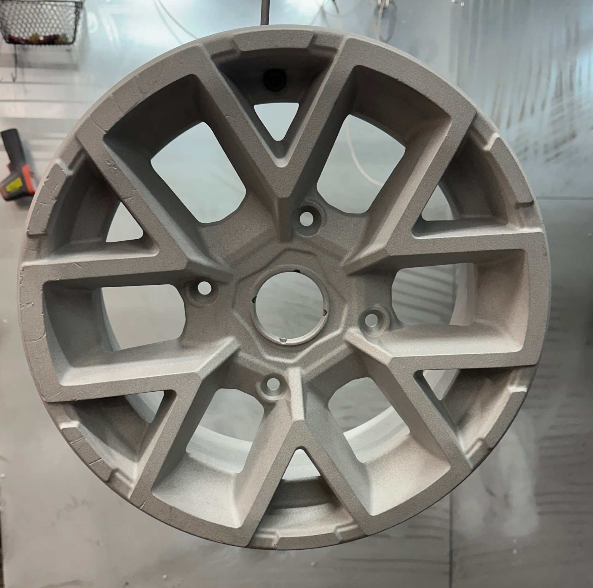 Grey Powder Coated ATV Wheel