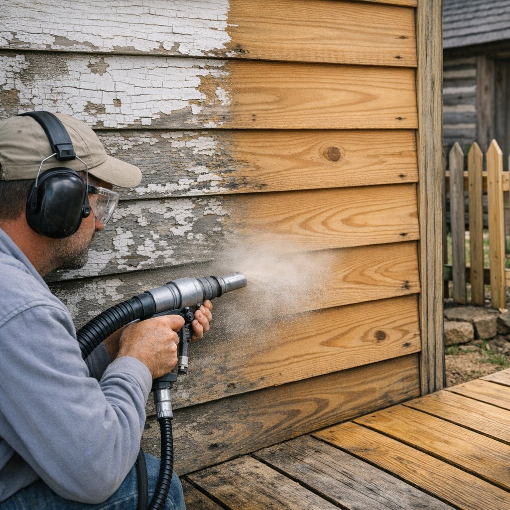 Wood Restoration Blasting